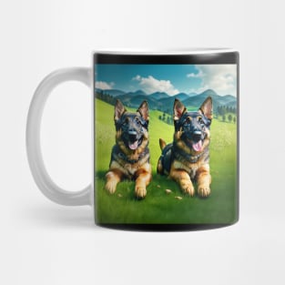 German Shepard Puppies Mug